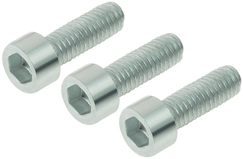 Set of Three 16mm Length M6x1.00 Socket Head Screws 