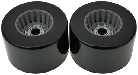 Set of Two Gray Wheels for Fuzion Electron Kick Scooter 