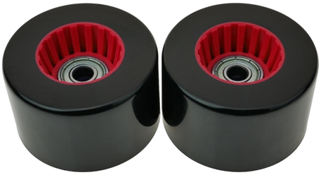 Set of Two Red Wheels for Fuzion Electron Kick Scooter 