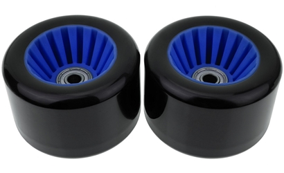 Set of Two Wheels for Four-Wheel Kick Scooters 80X50 80A Blue 