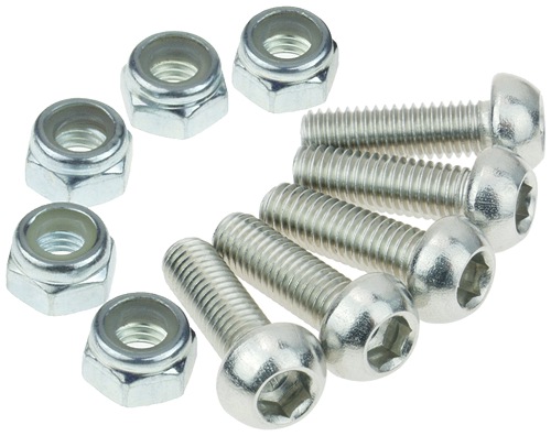 Sprocket Mounting Bolts and Locknuts for 5-Hole Freewheels 