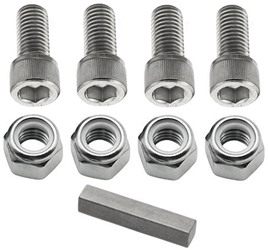 Stainless Steel Sprocket Hub Hardware Kit for 1" and 1-1/4" Axles 