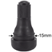 Straight Valve Stem with 15mm Seat for Tubeless Tire - VST-125