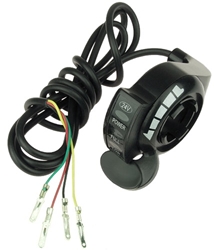 Standard Thumb Throttle with 24 Volt LED Meter 