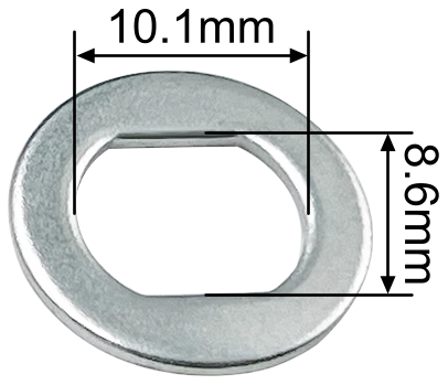 Washer for 10mm Axle with 10mm x 8.5mm Double D-Bore 