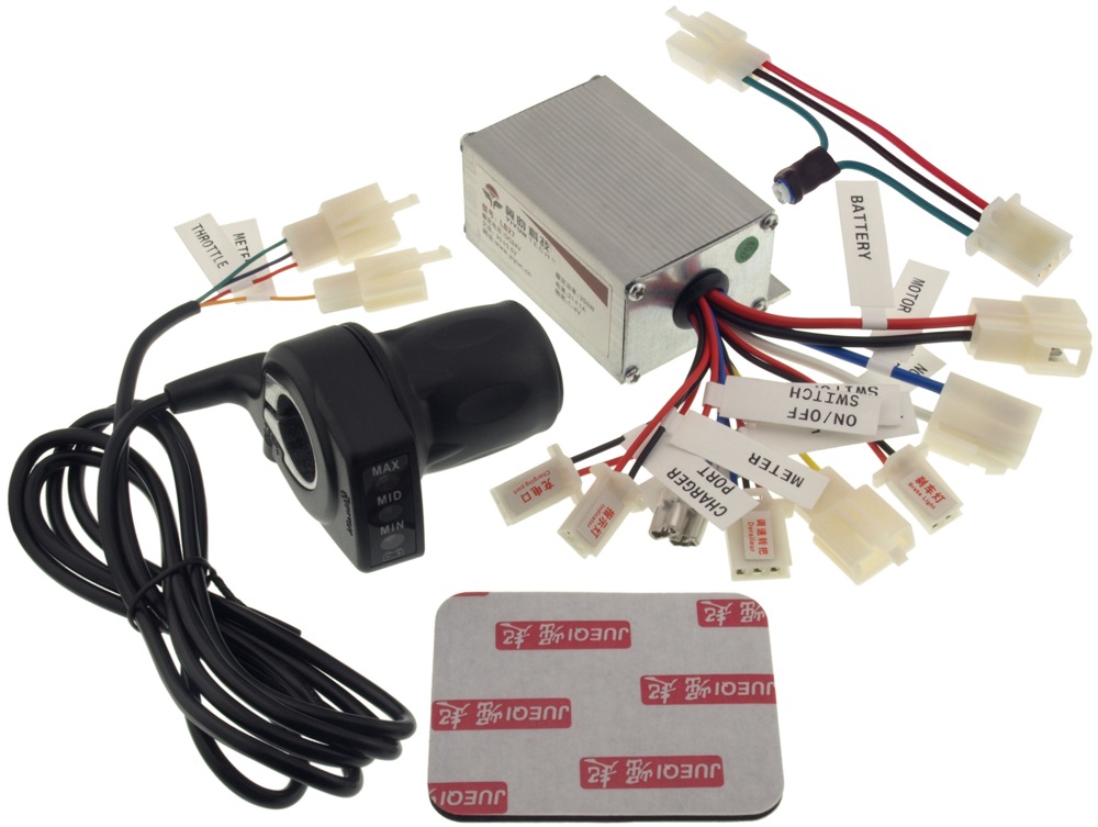 Variable Speed Throttle and Controller Kit with Top Speed Adjustable Limiter for Razor E200, E200S, E225, E225S, and E250 Version 13+, and E300, E300S, and E325 Version 11 and 13+, and RX200 Version 1+ 