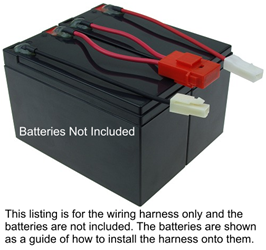 Battery Pack Wiring Harness for Avigo Extreme Motorcross and Surge 24V Dirt Rider Electric Dirt Bikes 