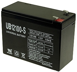 One Quantity 12 Volt 10 Ah Battery with 12 Month Warranty (Price Includes $14.95 USPS Priority Mail Flat-Rate Shipping Fee) 