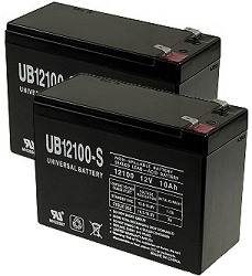 Two Quantity 12 Volt 10 Ah Batteries with 12 Month Warranty 
