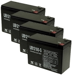 Four Quantity 12 Volt 10 Ah Batteries with 12 Month Warranty (Price Includes $39.20 USPS Priority Mail Flat-Rate Shipping Fee) 