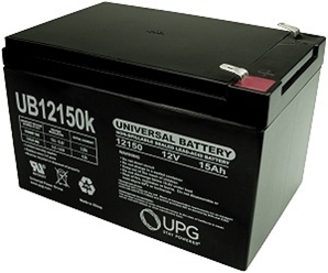 One Quantity 12 Volt 15 Ah Battery with 12 Month Warranty (Price Includes $14.95 USPS Priority Mail Flat-Rate Shipping Fee) 