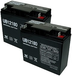 Two Quantity 12 Volt 18 Ah Batteries with 12 Month Warranty (Price Includes $29.90 USPS Priority Mail Flat-Rate Shipping Fee) 