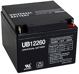 12 Volt 26 Ah Electric Scooter Battery Model UB12260 /T3  with 12 Month Warranty 