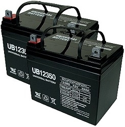 Two Quantity 12 Volt 35 Ah Electric Scooter Batteries with 12 Month Warranty 