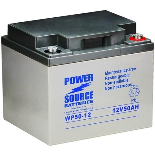 12 Volt 50Ah Model WP50-12 Electric Scooter Battery with 12 Month Warranty 