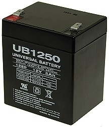 One Quantity 12 Volt 5 Ah Battery with 12 Month Warranty (Price Includes $12.95 USPS Priority Mail Flat-Rate Shipping Fee) 