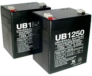 Two Quantity 12 Volt 5 Ah Batteries with 12 Month Warranty 