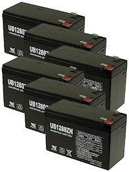 Six Quantity 12 Volt 8 Ah Batteries with 12 Month Warranty 