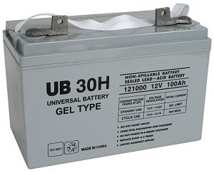 12 Volt 100Ah Electric Scooter Battery with 12 Month Replacement Warranty 