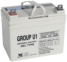 12 Volt 32Ah U1 GEL Electric Scooter Battery 