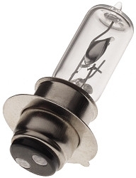 12V 18W/18W Double Contact Dual Element Headlight Bulb with Flanged Base 