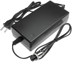 12 Volt 1 Amp Automatic Battery Charger with 3-Port Inline Plug 