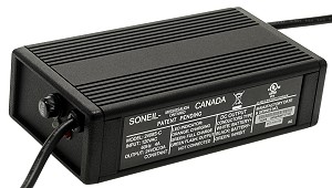 Soneil 24 Volt 3 Amp Constant Current Automatic Battery Charger with 2-Port Inline Plug 