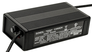 Soneil 3610SRF 36 Volt 4.5 Amp Constant Current Automatic Battery Charger with 2-Port Inline Plug 