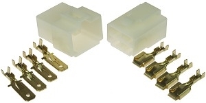 4 Pin Battery/Motor Connector Set with Pins 