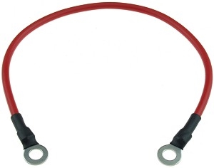 10" Long Electric Scooter and Bike Battery Pack Jumper Cable with 1/4" Ring Terminals 