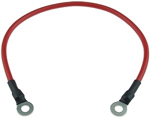 10" Long Electric Scooter and Bike Battery Pack Jumper Cable with 5mm Ring Terminals 