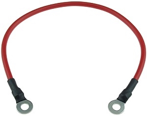 12" Long Electric Scooter and Bike Battery Pack Jumper Cable with 5mm Ring Terminals 