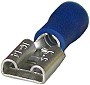 Blue Insulated 1/4" Tab Terminal Female Connector for 16-14 Gauge Wire 