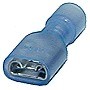 Blue Fully Insulated 1/4" Tab Terminal Female Connector for 16-14 Gauge Wire 