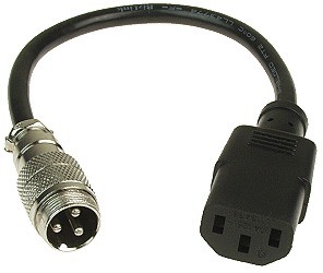 3 Prong Inline Plug to 3 Port House Plug Battery Charger Adapter for Electric Scooters and Bicycles 