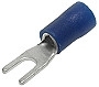 Blue Spade Terminal Connector Size 4 for 16-14 Gauge Wire 