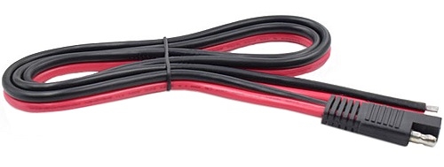 Heavy-Duty 20" Single 2-Prong Connector with 12 Gauge Wire 