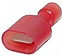 Red Fully Insulated 1/4" Tab Terminal Male Connector for 22-18 Gauge Wire 