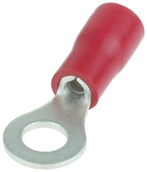 Red Insulated #8 Ring Terminal Connector for 22-18 Gauge Wire 