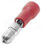 Red Insulated Bullet Terminal Male Connector for 22-18 Gauge Wire 