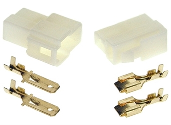 2 Pin Battery/Motor Connector Set with Pins 