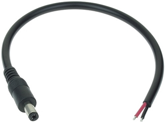 5.5mm x 2.5mm Coaxial Charger Plug with 9 Inch Long Cable 