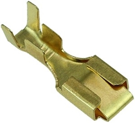 6.3MM Female Terminal for Standard White Wire Connectors (For 12 Through 10 Gauge Wire) 