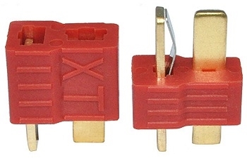 XT 2 Pin Red Wire Connector Set #CNX-825
