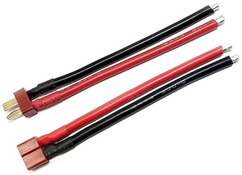 2 Pin Red Wire Connector Set with 12 Gauge Wires 