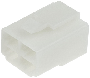 6.3MM Male Connector Housing, 4 Terminal 