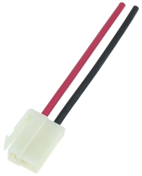 6.3mm Male Connector with 14 AWG Wires, 2 Terminal 