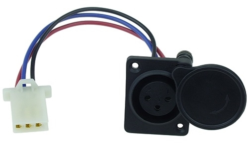 3 Pin XLR Charger Charger Port with 3 Wires and 3 Terminal Connector 