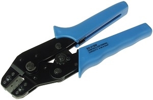 Heavy-Duty Ratcheting Black Wire Connector Crimping Tool 