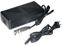 Battery Charger for 24 Volt 4.5Ah-12Ah LiFePO4 Battery Packs, with XLR Plug 